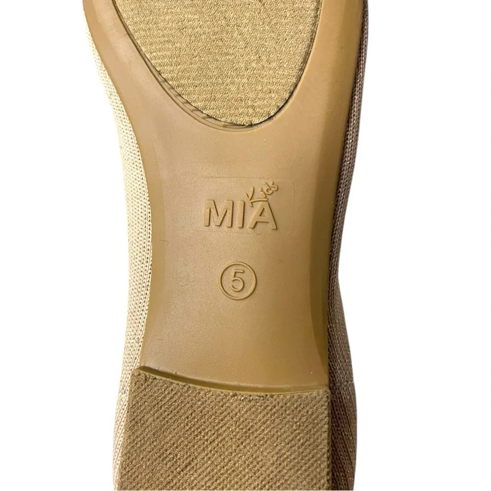 MIA Kids Kandi Knit Flats - Rose Gold - Size 5